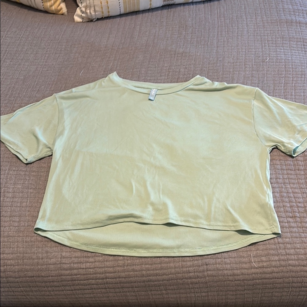 The Southern Shirt Company Yellow Crop T-Shirt Relaxed Fit